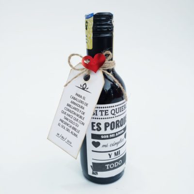 Regalo Botella de Vino con Etiqueta Personalizada