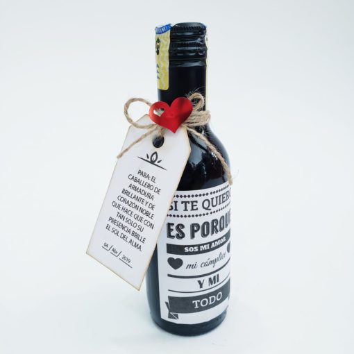 Regalo Botella de Vino con Etiqueta Personalizada