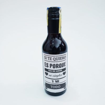 Regalo Botella de Vino con Etiqueta Personalizada
