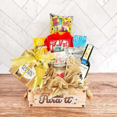 Regalo Primavera con Vela y Vino