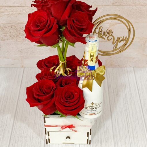 Regalo Soft Premium Rosas rojas en caja.