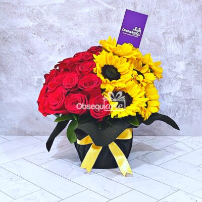 Arreglo Sun Rosas & Girasoles