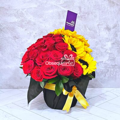 Arreglo Sun Rosas & Girasoles