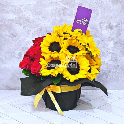 Arreglo Sun Rosas & Girasoles