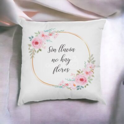 Regalo Almohada Flowers con Frase