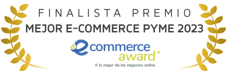 Sello de finalista en el premio mejor eCommerce pyme de 2023 - Obsequiarte