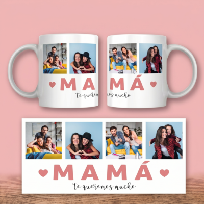 Regalo Taza Te Quiero Mamá con Fotos
