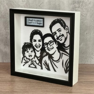 Regalo Cuadro Silueta 3D Personalizado Regalo Cuadro Silueta 3D Personalizado
