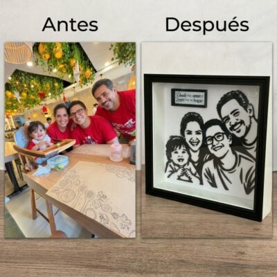 Regalo Cuadro Silueta 3D Personalizado Regalo Cuadro Silueta 3D Personalizado